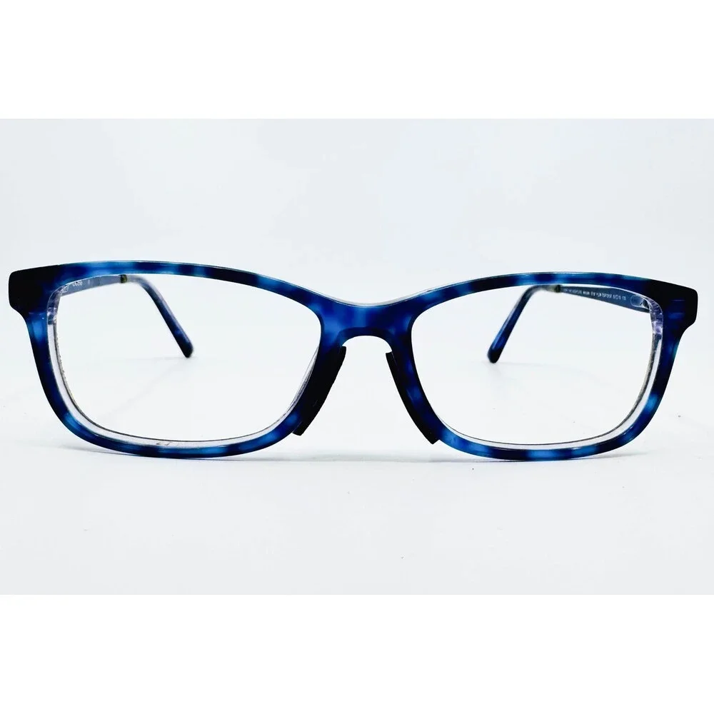 Bebe Eyeglass Frames Womens Blue Tortoise Crystal Accents BB5128 52-16-135
